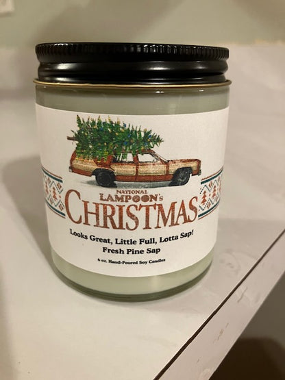 Official National Lampoon's Christmas Vacation "Pine Tree Sap" scented candle!